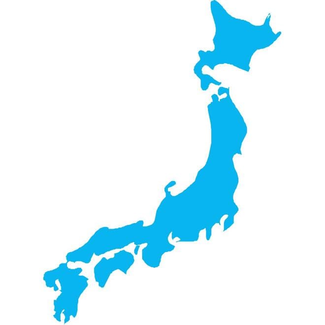 japón mapa del vector