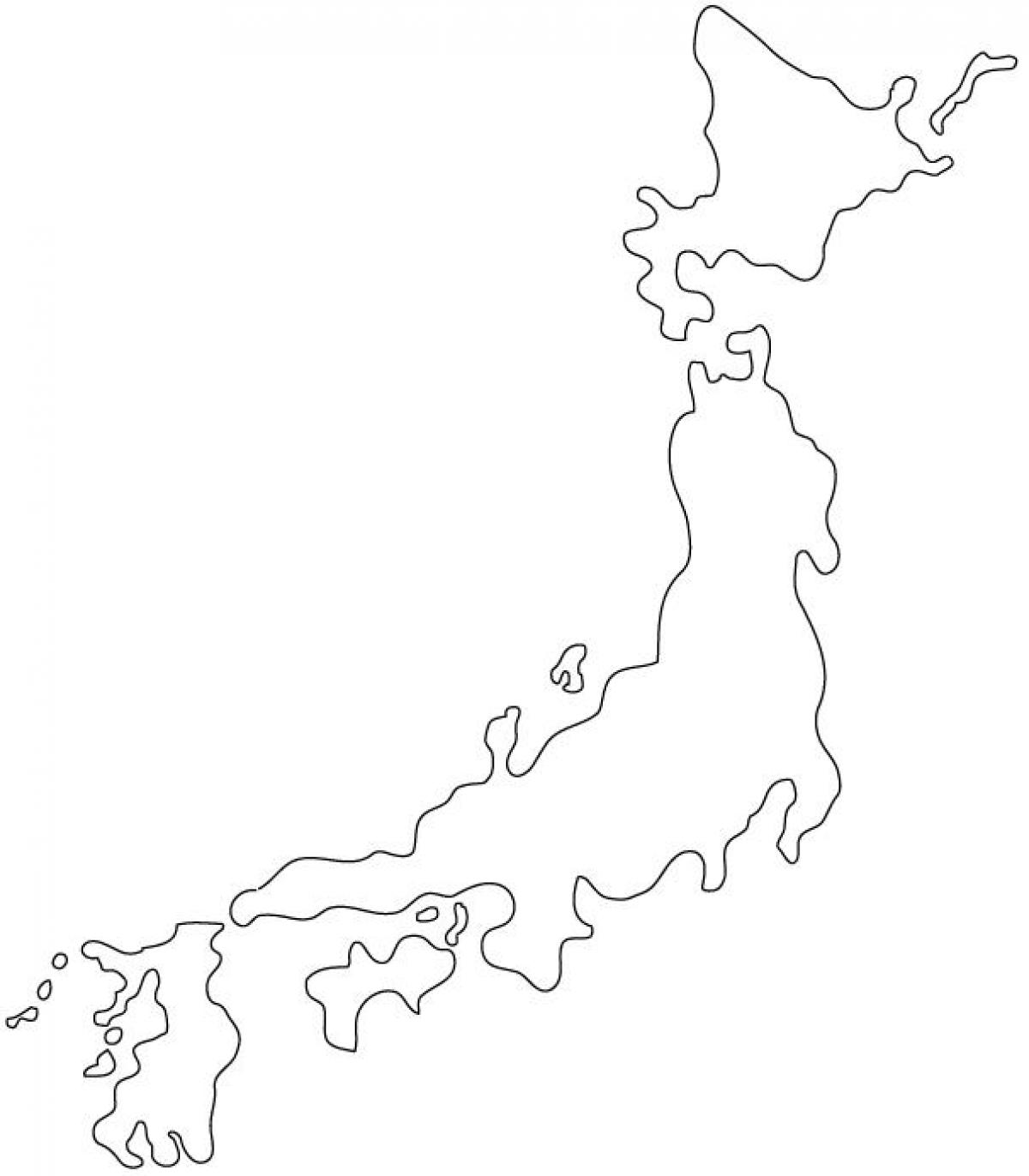 Jap N Mapa De La Silueta Del Mapa De Jap N Silueta Asia Oriental Asia   Japón Mapa De La Silueta 