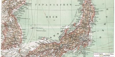 Antiguo mapa de japón