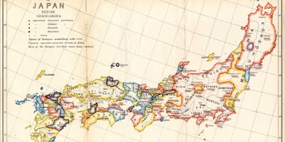 Mapa de japón feudal