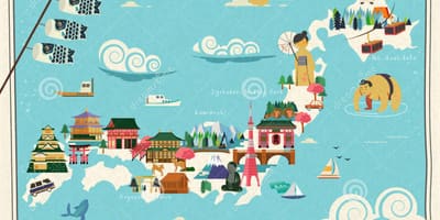 Japón atracciones mapa
