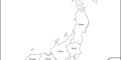 Esquema del mapa de japón