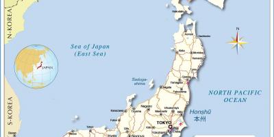 Mapa de los aeropuertos de japón