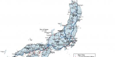 Japón mapa de transporte