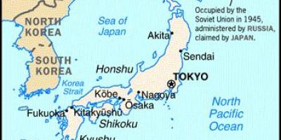 Japón y los países vecinos mapa