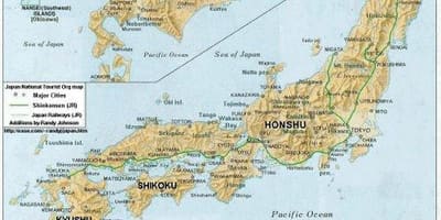 Japón mapa detallado