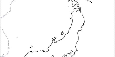 Mapa en blanco de japón