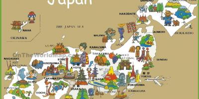 Mapa turístico de japón