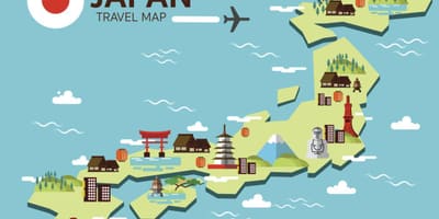 Mapa de universal japón